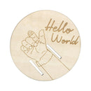 Wooden Baby Keepsake Sign – Engraved Newborn Gift for Parents